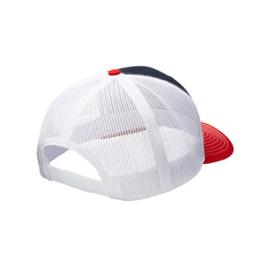 Translation missing: es.Back of the navy Pacific Northwest Trucker Hat showing off the adjustable snapback and mesh back
