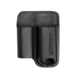 Translation missing: es.Black premium leather multitool sheath with two compartments and LEATHERMAN logo embossed on the front