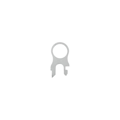 Translation missing: es.Leatherman Quick-Release Lanyard Ring in silver, featuring a circular loop with a flat, multi-purpose attachment end designed for easy keychain or tool connection