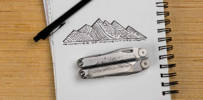 Translation missing: es.Leatherman Wave with customized art